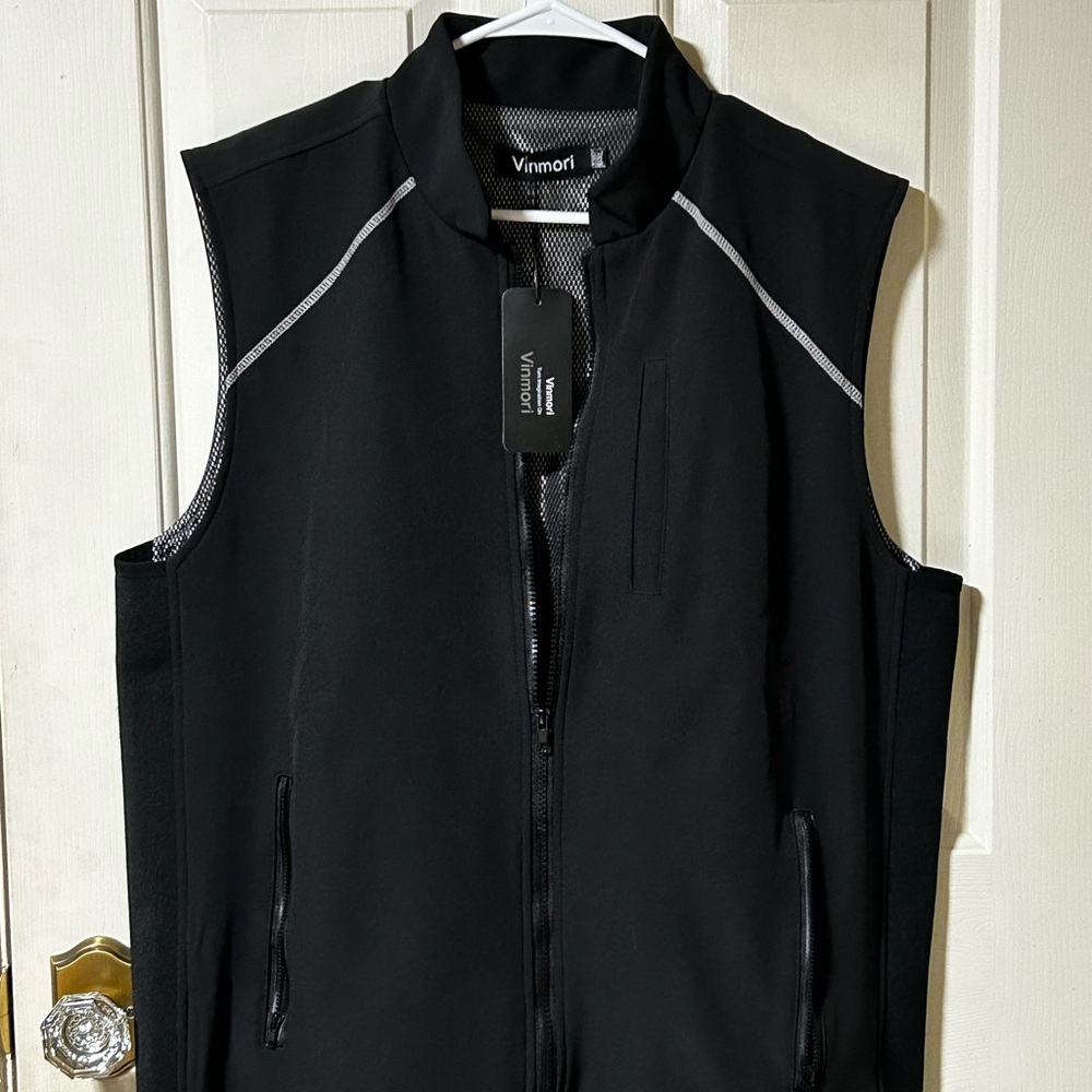 VINMORI Heated Vest L-XL Black Full Zip Tested Works (No Battery Pack)